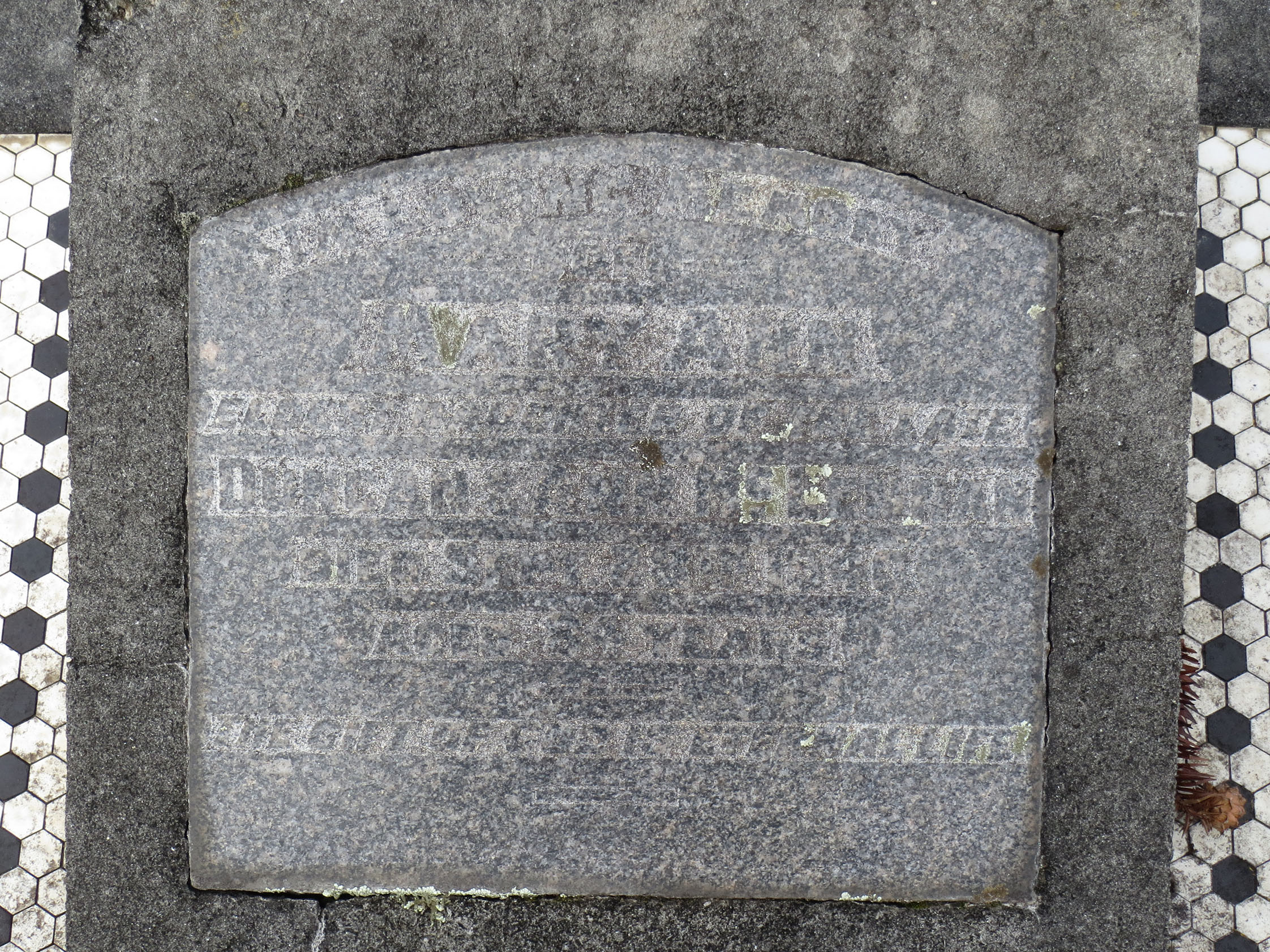 Photo of headstones/Mary Ann McLennan d1940 hdstn Papakura cem